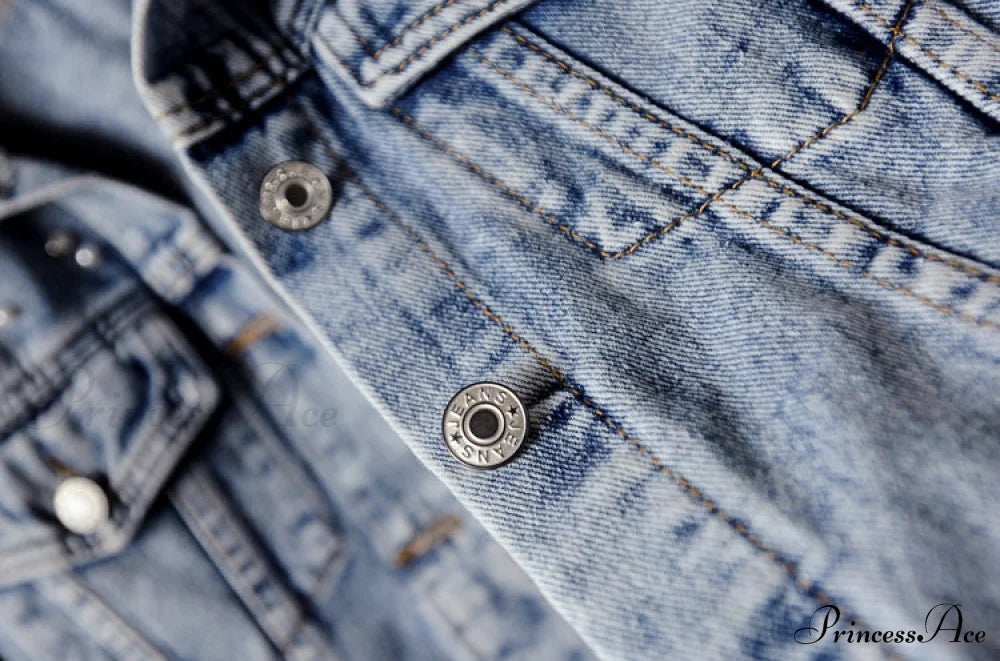 with Detailing New Autumn Women's Jacket Pearl - Denim Collection