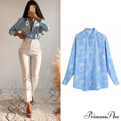 with Satin Blouse Design Arm - Long Women's Zebra Top