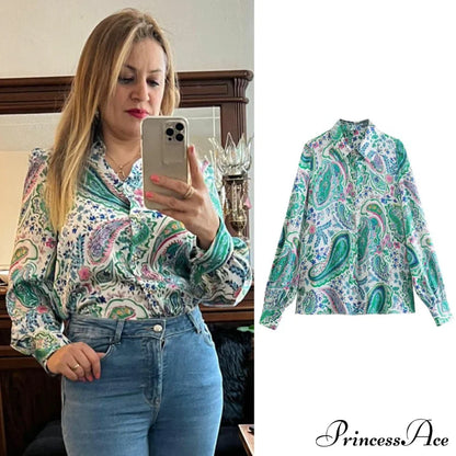 with Satin Blouse Design Arm - Long Women's Zebra Top
