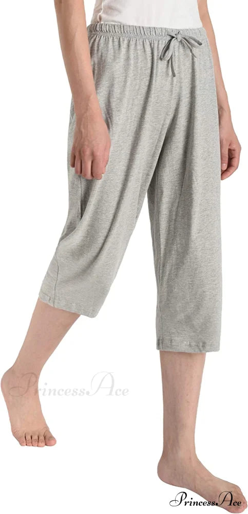 Women's Cotton Capri Pants Sleep Capris