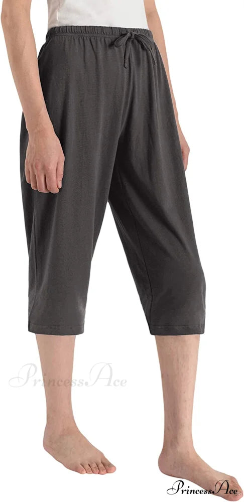 Women's Cotton Capri Pants Sleep Capris
