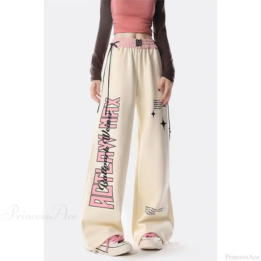 Y2K Letter Print Pants